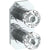 Watermark 314-T25-CRY5 Beverly Wall Mounted Mini Thermostatic Shower Trim With Built-In Control 3-1/2" X 6-1/4".