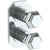 Watermark 314-T25-T6 Beverly Wall Mounted Mini Thermostatic Shower Trim With Built-In Control 3-1/2" X 6-1/4".