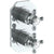 Watermark 314-T25-XX Beverly Wall Mounted Mini Thermostatic Shower Trim With Built-In Control 3-1/2" X 6-1/4".