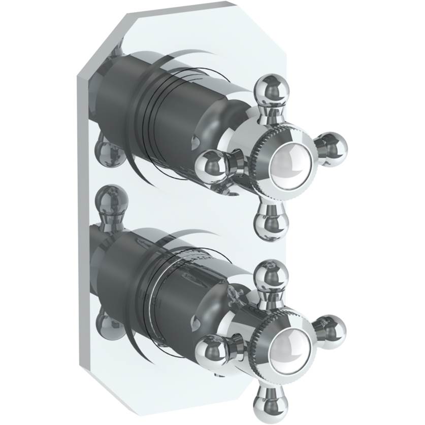 Watermark 314-T25-XX Beverly Wall Mounted Mini Thermostatic Shower Trim With Built-In Control 3-1/2" X 6-1/4". - Parent