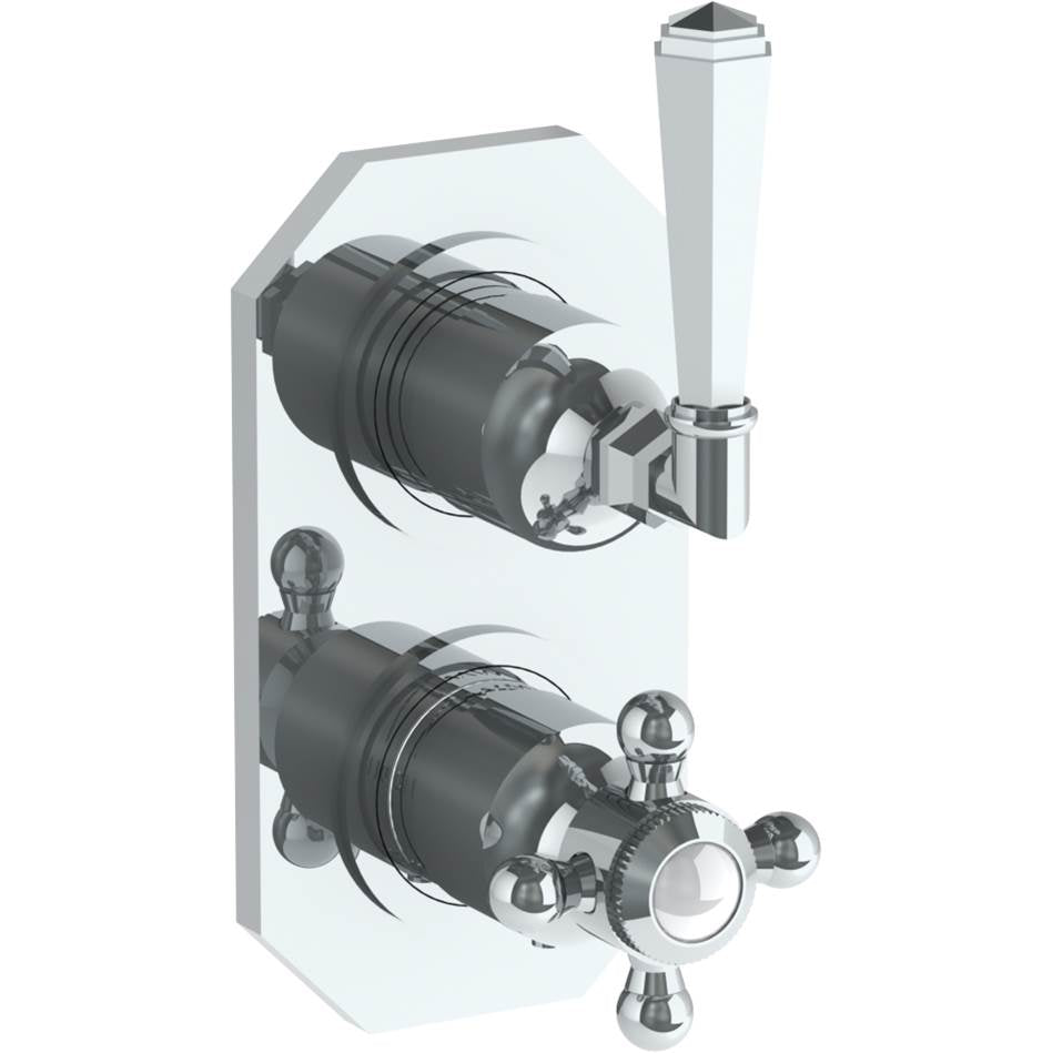 Watermark 314-T25-YY Beverly Wall Mounted Mini Thermostatic Shower Trim With Built-In Control 3-1/2" X 6-1/4".