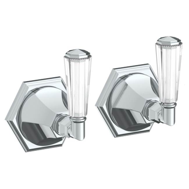 Watermark 314-WTR2-CRY4 Beverly Wall Mounted 2-Valve Shower Trim