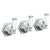 Watermark 314-WTR3-CRY4 Beverly Wall Mounted 3-Valve Shower Trim