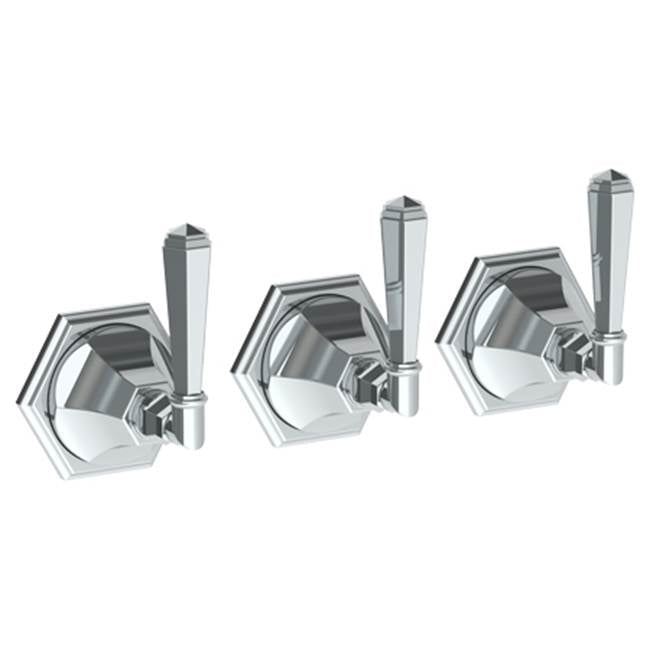 Watermark 314-WTR3-YY Beverly Wall Mounted 3-Valve Shower Trim