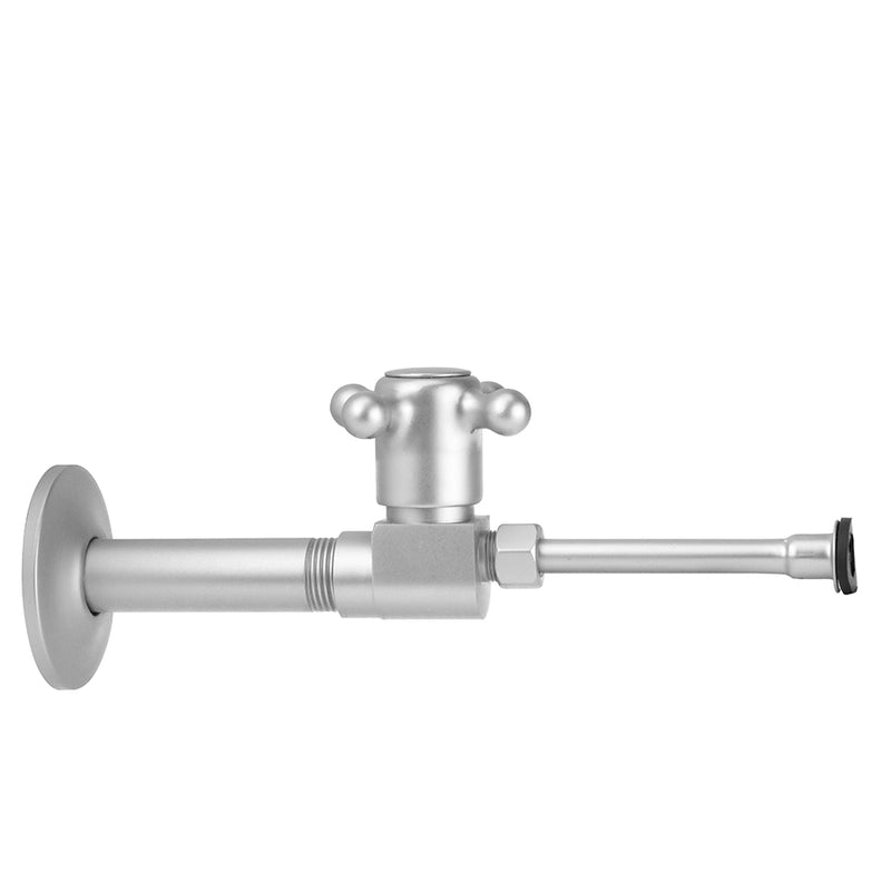 Jaclo 315-X-72 Quarter Turn Ceramic Disc Straight 1/2" Ips X 3/8" O.D. Toilet Supply Valve Kit With Cross Handle And 20" Supply Tube - Parent