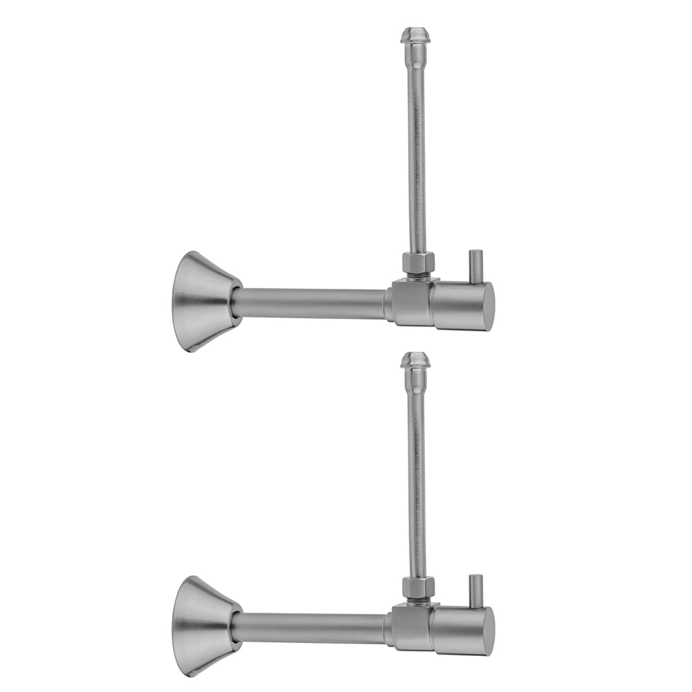 Jaclo 316-L-62 Quarter Turn Ceramic Disc Angle Pattern 1/2" Copper (Sweat Fit) X 3/8" O.D. Faucet Supply Kit With Contempo Lever Handle And 20" Supply Tubes - Parent