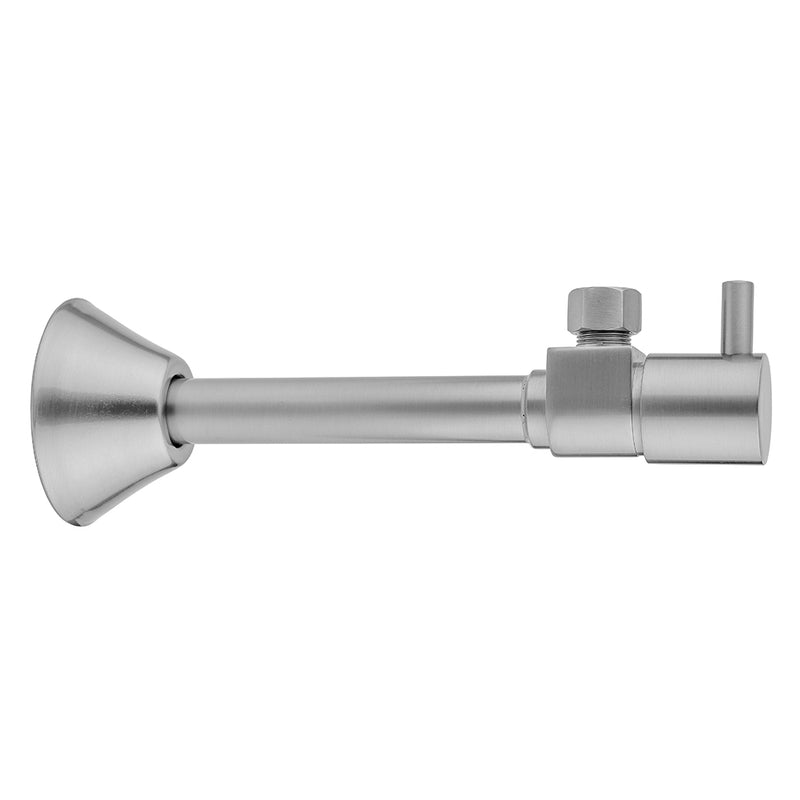 Jaclo 316-L Quarter Turn Ceramic Disc Angle Pattern 1/2" Copper (Sweat Fit) X 3/8" O.D. Supply Valve With Contempo Lever Handle - Parent
