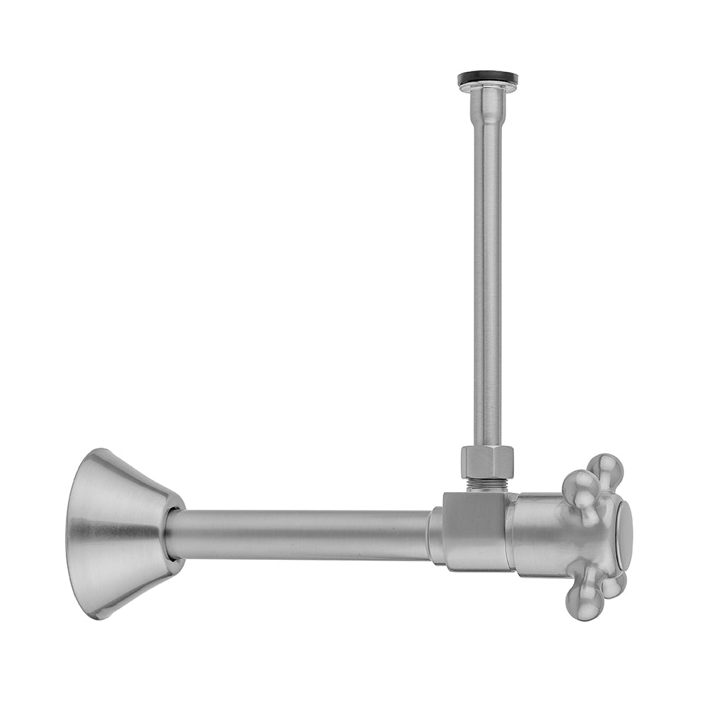 Jaclo 316-X-72 Quarter Turn Ceramic Disc Angle Pattern 1/2" Copper (Sweat Fit) X 3/8" O.D. Toilet Supply Kit With Cross Handle And 20" Supply Tube - Parent