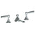 Watermark 321-2-S1A Stratford Deck Mounted 3 Hole Lavatory Set
