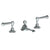 Watermark 321-2-S2 Stratford Deck Mounted 3 Hole Lavatory Set