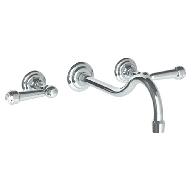 Watermark 321-2.2S-S2 Stratford Wall Mounted 3 Hole Lavatory Set With 6 1/2" CTC  Spout
