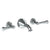 Watermark 321-5-S2 Stratford Wall Mounted 3 Hole Bath Set