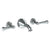 Watermark 321-5-S2 Stratford Wall Mounted 3 Hole Bath Set