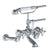 Watermark 321-5.2-V Stratford Wall Mounted Exposed Bath Set With Hand Shower