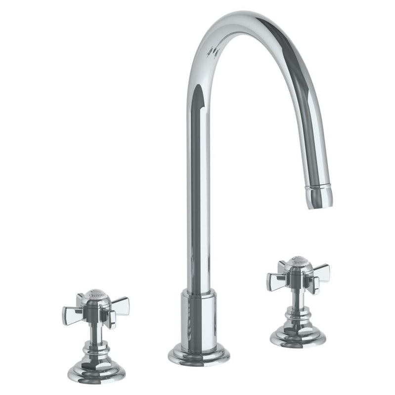 Watermark 321-7-S1 Deck Mounted 3 Hole Gooseneck Kitchen Set - Parent