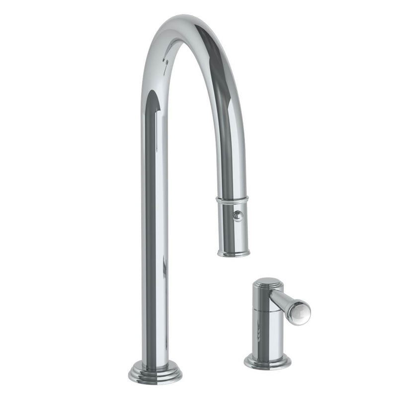 Watermark 321-7.1.3PG2-S2V Deck Mounted 2 Hole Gooseneck Kitchen Faucet With Pull Down Spray - Parent