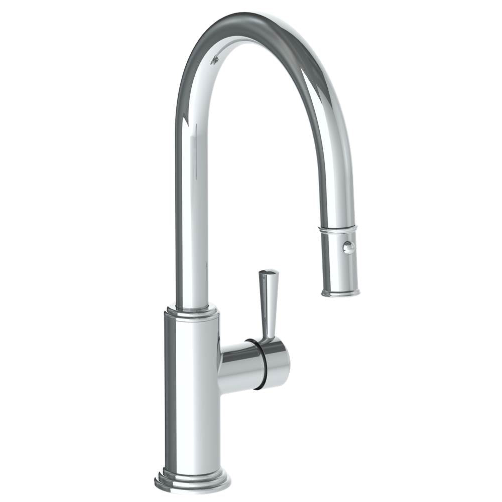 Watermark 321-7.3PG4-S1A Deck Mounted 1 Hole Gooseneck Kitchen Faucet With Pull Down Spray - Low Spout - Parent