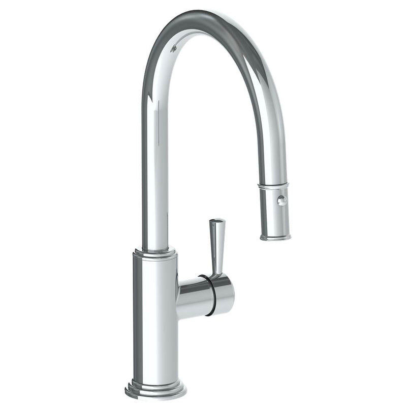 Watermark 321-7.3PG4-S1A Deck Mounted 1 Hole Gooseneck Kitchen Faucet With Pull Down Spray - Low Spout - Parent