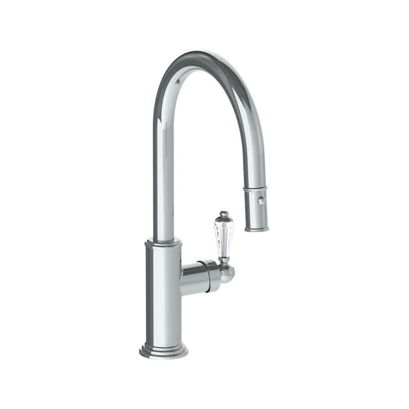 Watermark 321-7.3PG4-SWA Deck Mounted 1 Hole Gooseneck Kitchen Faucet With Pull Down Spray - Low Spout - Parent