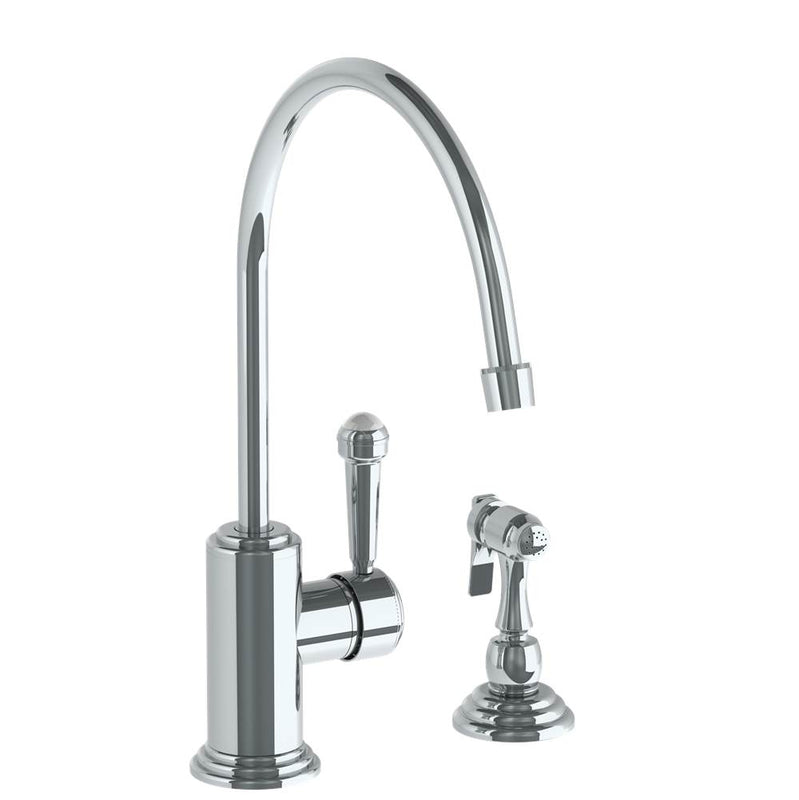 Watermark 321-7.4EG-S2 Deck Mounted 2 Hole Extended Gooseneck Kitchen Set - Includes Side Spray - Parent