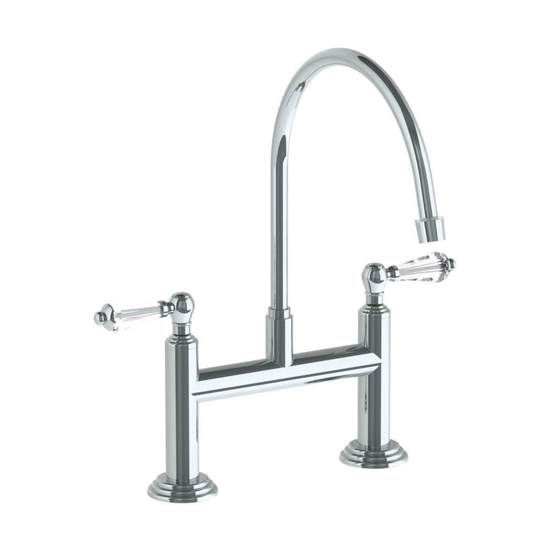 Watermark 321-7.5EG-SWA Deck Mounted Bridge Extended Gooseneck Kitchen Faucet - Parent