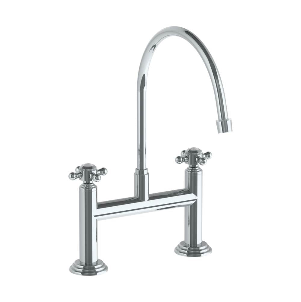 Watermark 321-7.5EG-V Deck Mounted Bridge Extended Gooseneck Kitchen Faucet - Parent