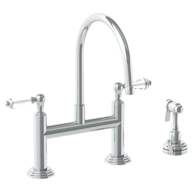 Watermark 321-7.65-SWA Deck Mounted Bridge Kitchen Faucet With Independent Side Spray - Parent