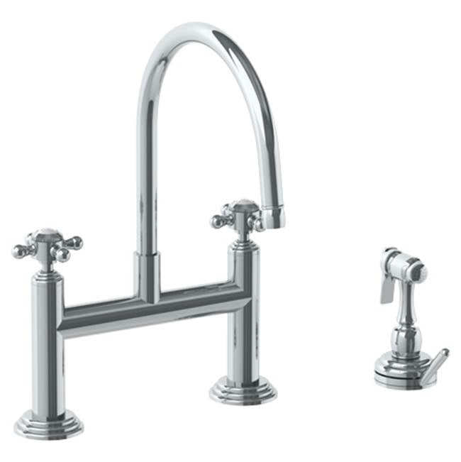 Watermark 321-7.65-V Deck Mounted Bridge Kitchen Faucet With Independent Side Spray - Parent
