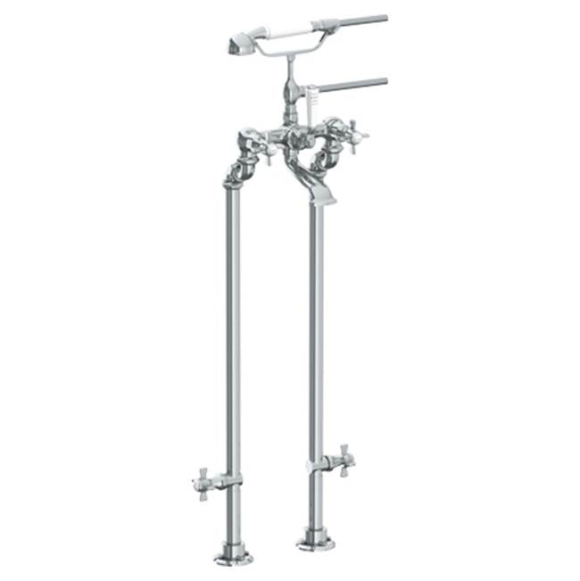 Watermark 321-8.3STP-S1 Stratford Floor Standing Bath Set With Hand Shower & Shut-Off Valves