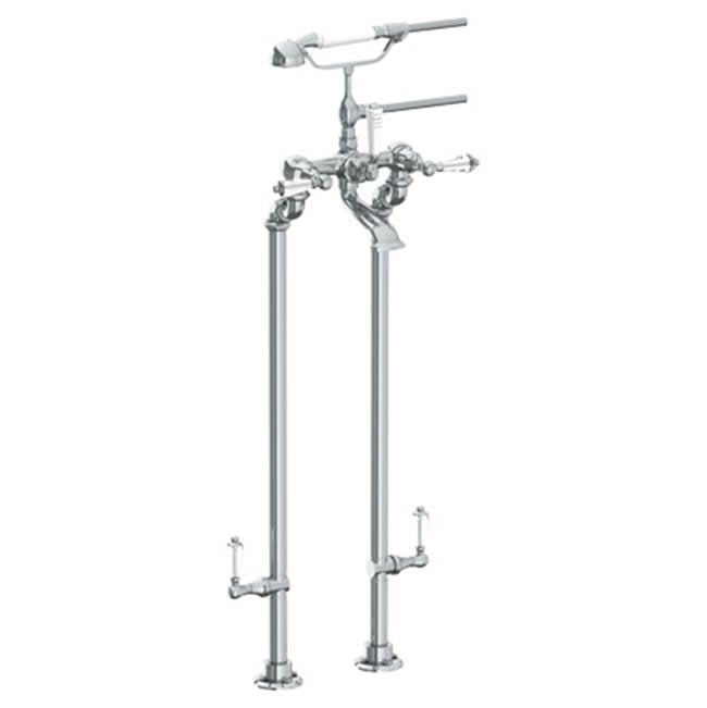 Watermark 321-8.3STP-SWA Stratford Floor Standing Bath Set With Hand Shower & Shut-Off Valves