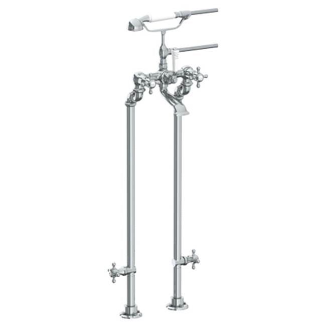 Watermark 321-8.3STP-V Stratford Floor Standing Bath Set With Hand Shower & Shut-Off Valves