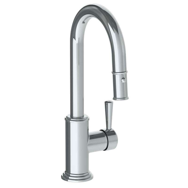 Watermark 321-9.3PG2-S1A Deck Mounted 1 Hole Gooseneck Prep Faucet With Pull Down Spray - Parent