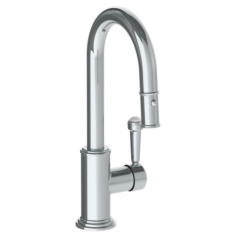 Watermark 321-9.3PG2-S2 Deck Mounted 1 Hole Gooseneck Prep Faucet With Pull Down Spray - Parent