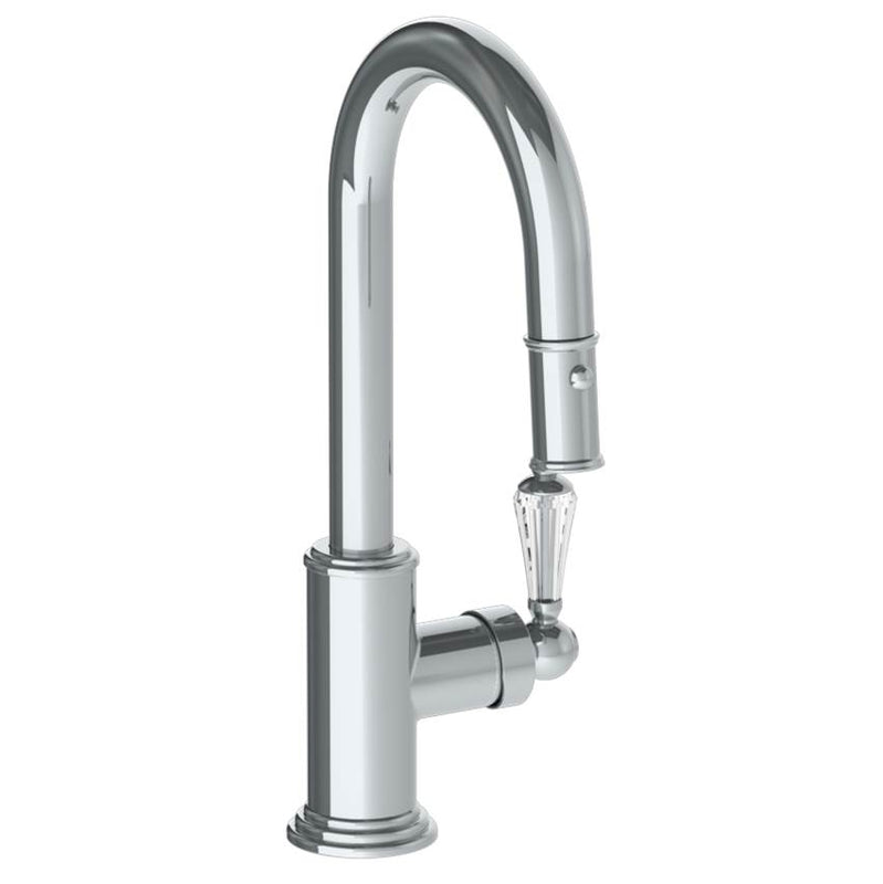 Watermark 321-9.3PG2-SWA Deck Mounted 1 Hole Gooseneck Prep Faucet With Pull Down Spray - Parent