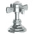 Watermark 321-DTH-S1 Stratford Trim For Deck Mounted Valve. Porcelain Cross & Lever Buttons Engraved "Hot - Parent