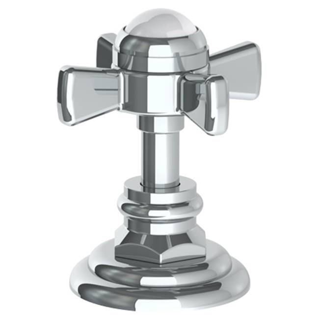 Watermark 321-DTH-S1 Stratford Trim For Deck Mounted Valve. Porcelain Cross & Lever Buttons Engraved "Hot