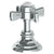 Watermark 321-DTH-S1 Stratford Trim For Deck Mounted Valve. Porcelain Cross & Lever Buttons Engraved "Hot