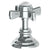 Watermark 321-DTH-S1 Stratford Trim For Deck Mounted Valve. Porcelain Cross & Lever Buttons Engraved "Hot