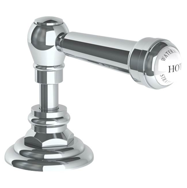 Watermark 321-DTH-S2 Stratford Trim For Deck Mounted Valve. Porcelain Cross & Lever Buttons Engraved "Hot