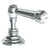 Watermark 321-DTH-S2 Stratford Trim For Deck Mounted Valve. Porcelain Cross & Lever Buttons Engraved "Hot