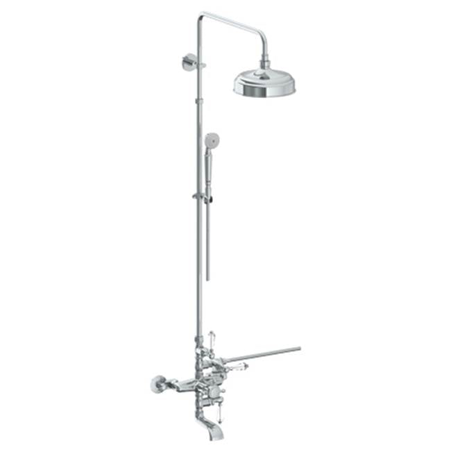 Watermark 321-EX9500-SWA Stratford Wall Mounted Exposed Thermostatic Tub/ Shower With Hand Shower Set