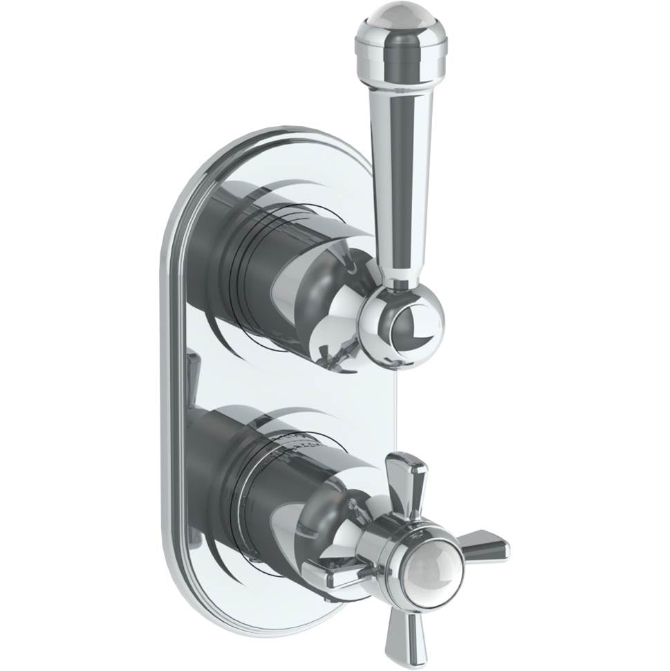 Watermark 321-T25-S2 Stratford Wall Mounted Mini Thermostatic Shower Trim With Built-In Control 3-1/2" X 6-1/4". - Parent