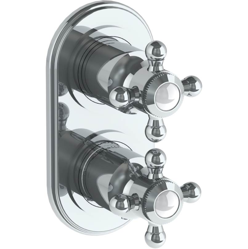 Watermark 321-T25-V Stratford Wall Mounted Mini Thermostatic Shower Trim With Built-In Control 3-1/2" X 6-1/4".
