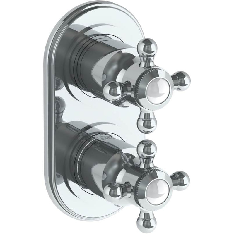 Watermark 321-T25-V Stratford Wall Mounted Mini Thermostatic Shower Trim With Built-In Control 3-1/2" X 6-1/4".
