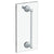 Watermark 322-0.1-12SDP Rochester 12? Shower Door Pull With Knob/ Glass Mount Towel Bar With Hook
