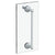 Watermark 322-0.1-12SDP Rochester 12? Shower Door Pull With Knob/ Glass Mount Towel Bar With Hook