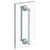 Watermark 322-0.1A-DDP Rochester 24? Double Shower Door Pull/ Glass Mount Towel Bar