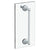 Watermark 322-0.1A-SDP Rochester 24? Shower Door Pull With Knob/ Glass Mount Towel Bar With Hook - Parent