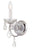 Crystorama 3221-CH-CL-I Imperial 1 Light Clear Italian Crystal Wall Mount - Polished Chrome