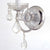 Crystorama 3221-CH-CL-I Imperial 1 Light Clear Italian Crystal Wall Mount - Polished Chrome